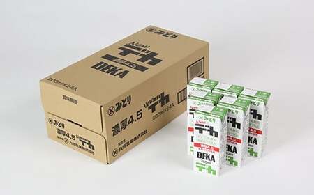  デカ 特濃 乳飲料 乳製品 ロングライフ商品 長期保存 常温 ／ LLデカ 特濃 200ml×24本（飲みきりサイズ）※乳脂肪分4.5％＜108-044＞
