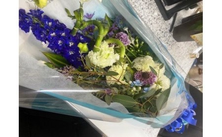 (1017)長門産 季節のお花のお届け便（花束）　贈り物　ギフト
