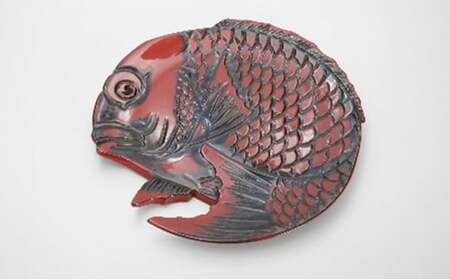 【高岡漆器】銘々皿 鯛彫 伝統技術 民芸品 工芸品  FAD-0720