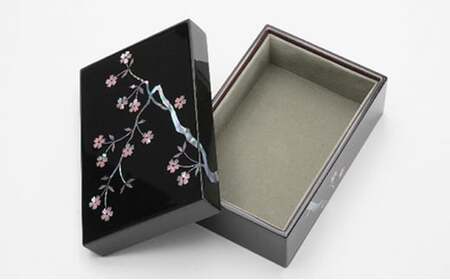 【高岡漆器】小箱 桜貝入り 大 民芸品 工芸品  FAD-0724