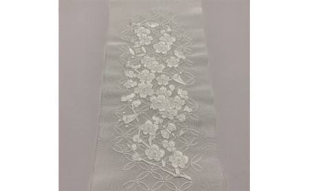 半衿　半襟　七宝繋ぎに宝尽くし　刺繍 和装 民芸品 工芸品 伝統技術 篠原縫製