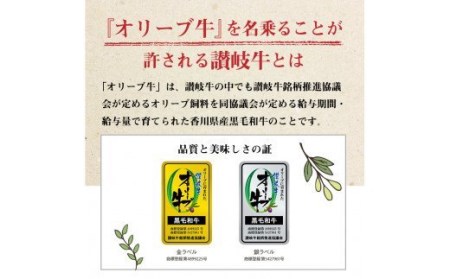 黒毛和牛オリーブ牛ロース焼肉用 約500g×3