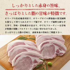 香川県産 オリーブ豚 ロース ステーキ用500g
