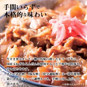 香川県産黒毛和牛 オリーブ牛 ハンバーグ5袋(100g×10枚入)&牛すき丼4食セット