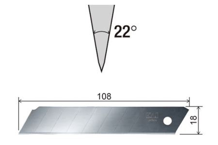 プロ用カッター 職専カッター＋替刃(白刃)セット 【大】 ◇ 貝印 (L-003＋L-20)