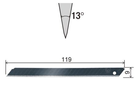 H8-105 プロ用カッター 職専カッター＋替刃(黒刃)セット 【ロング38】 ◇ 貝印 (D-002＋BD-38-50)