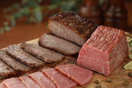 【飛騨 味職人】飛騨牛 ローストビーフ 約500g　焼きハム 約500g セット 【57-6】