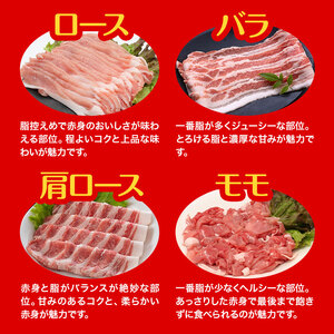 豚肉 しゃぶしゃぶセット 合計1.2kg 300g×4種類 バラ ロース 肩ロース モモ 有限会社ハム工房TONGTONG《90日以内に出荷予定(土日祝除く)》