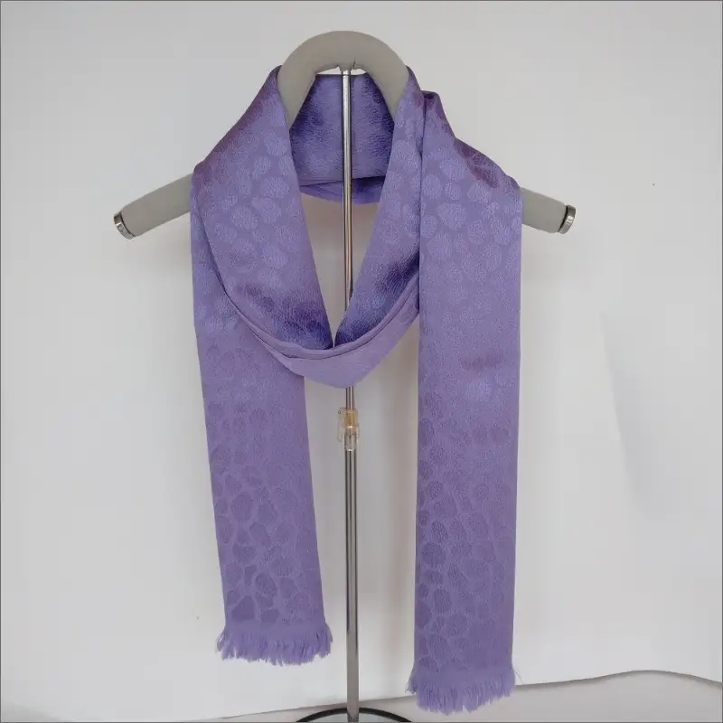 丹後ちりめんシルクストール・バイオレット｜絹ストール