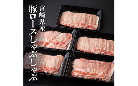 【令和8年7月発送】宮崎県産豚ロースしゃぶしゃぶ 2.5kg (500g×5)  国産 九州産 スライス