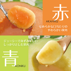 先行予約【2026年8月前半発送】【秀～優品】津軽平野のメロン 約7.5kg程度(赤肉・青肉セット) (4～8玉)【青森メロン】