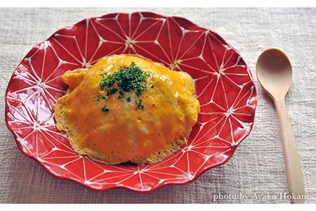 【波佐見焼】ホワイトライン麻 波 プレート L 赤 食器 皿 【翔芳窯】 [FE10]  波佐見焼