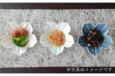 【波佐見焼】桔梗 小皿 2色4枚セット（瑠璃×古釉） 食器 【和山】 [WB108]  波佐見焼