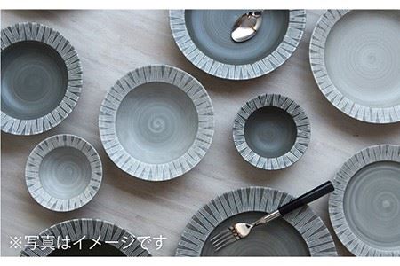 【波佐見焼】Shabby chic style ボウル 大2個セット ライトグレー パスタ皿 食器 皿 【和山】 [WB112]  波佐見焼