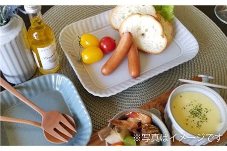 【波佐見焼】プリーツ テーブルセット 小皿 長皿 大皿 マグカップ 花瓶 食器 皿 【和山】 [WB117]  波佐見焼