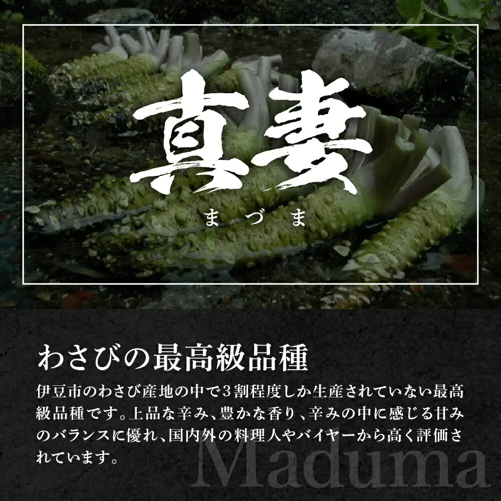 わさび 伊豆本格生わさび「真妻」堪能セット　012-005