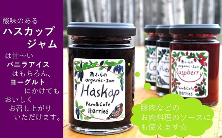 4種のベリー手作りジャム4個セット 北海道 南富良野町 ジャム ブルーベリー ハスカップ カシス ラズベリー 詰合せ 果物 果実 