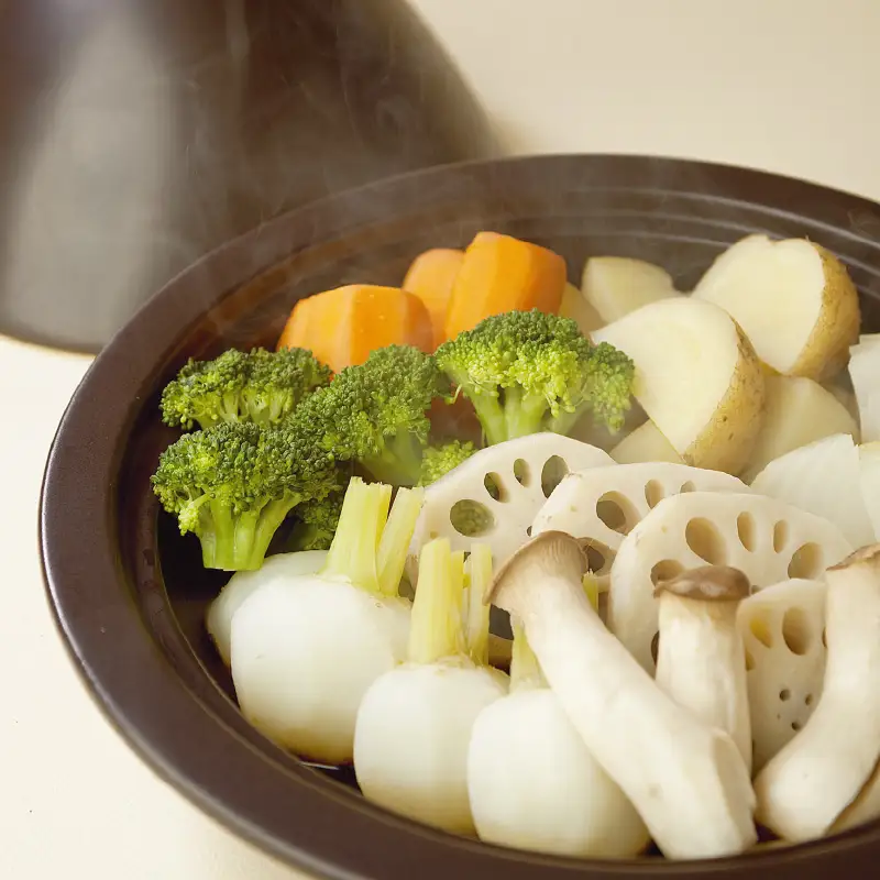 ＣＯＯＫＰＯＴＩＨスチームポットブラック - 蒸し料理も、鍋料理も。これひとつで