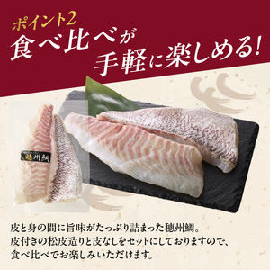 朝締め穂州鯛 サク4人前（6月配送）／ 真鯛 刺身【B125-06】