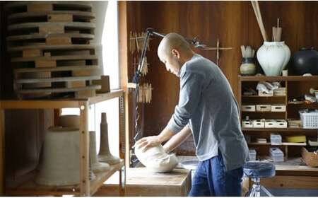 有田焼 雫グラス 開形【西隆行】うつわ 器 食器 グラス 焼酎グラス 湯呑み 湯呑 カップ しずく 雫 ろくろ 手作り 作家 おしゃれ 青 夏 涼しげ ギフト 贈答 35000円 3.5万円 A35-525
