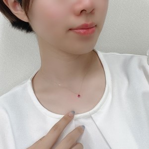 K18イエローゴールド　ビルマ産ラウンドカットルビー(0.25ctUP)ペンダント　K037823-H