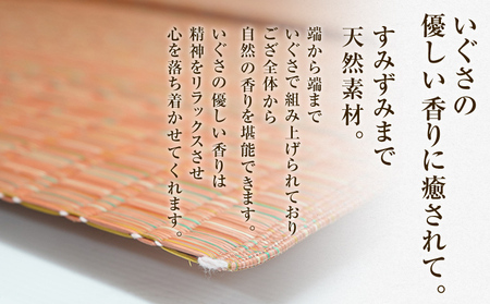 純国産天然いぐさ　「掛川　虹」２畳（桃色）　BG010