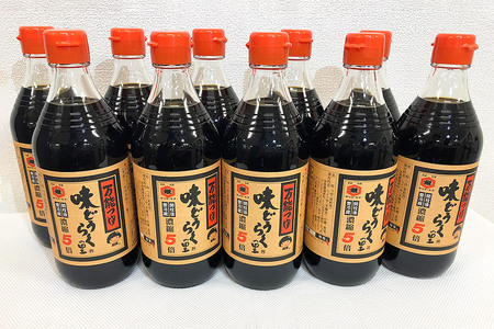 万能つゆ 味どうらくの里 500ml×10本【東北醤油】 ペットボトル