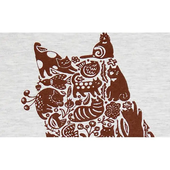作家　ゴーあやの　猫シルエットＴシャツ