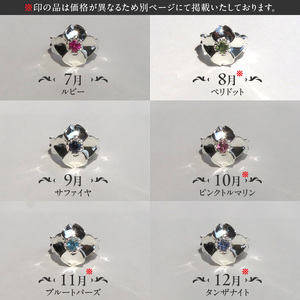 SV 桜とハナミズキのベビーリング【ネックレス付】（3.7.9月） スターリングシルバー[016K19]