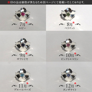 SV 桜とハナミズキのベビーリング【ネックレス付】（4.5月）スターリングシルバー[016K21]