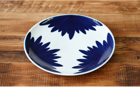 伯父山 菊の馨 26cm丸プレート 有田焼 皿 食器 A24-33