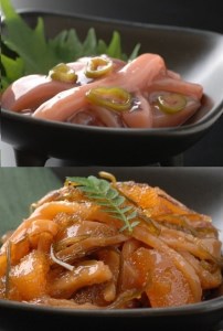 松前漬け塩辛食べきりセット 松前漬 かずのこ いか しおから つまみ おつまみ セット 珍味 生珍味 おかず 北海道 函館 はこだて_HD087-005