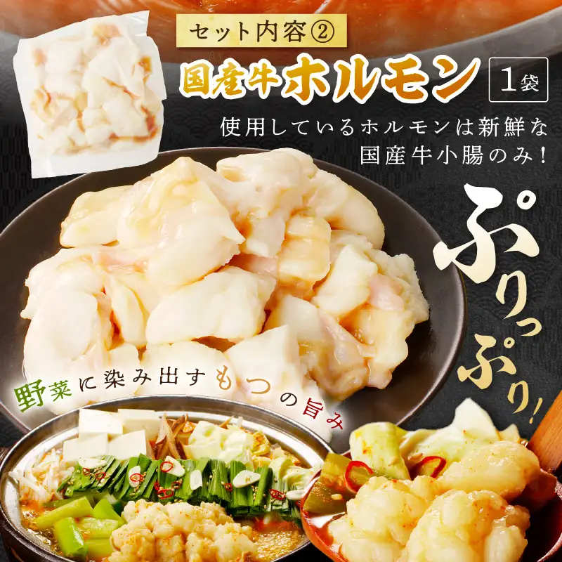 ホルモン鍋セット（みそ味）｜2～3人前 鍋セット