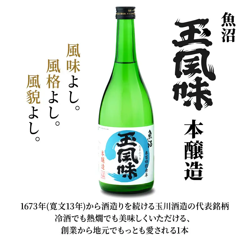 【IWC2024 ゴールドメダル&トロフィー受賞酒】魚沼 玉風味 720ml 2本 セット 