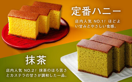【お中元対応可】長崎カステラ3枚入×6箱（定番・抹茶・コーヒー・檸檬) / カステラ かすてら 抹茶 コーヒー レモン スイーツ 菓子 / 諫早市 / 株式会社菓秀苑森長 [AHAG002]