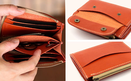 Native Creation L字ファスナー 本革ミニ財布 NC3773 全8色 栃木レザー【納期1～3カ月】 ファッション小物 カジュアル  BROWN