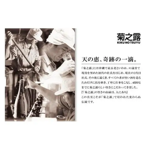 菊之露　一升瓶　30度
