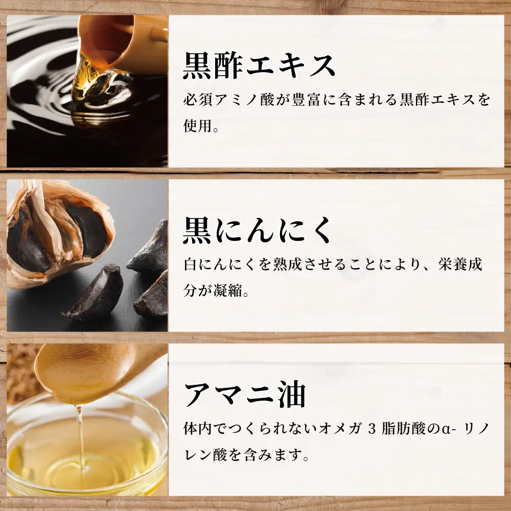 【健康補助食品】黒酢醗酵黒にんにく（62粒入り×2袋） にんにく 健康食品 ニンニク 黒酢 アマニ油 正食研究所 鹿児島 南さつま市