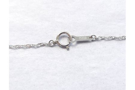 【090-10】上質アコヤ真珠8.5ミリ Pt一粒パールネックレス