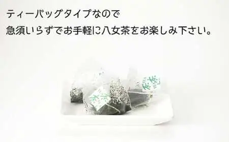 ＜家で和カフェ＞八女茶の緑茶ティーバッグ　40g×５袋　026-015
