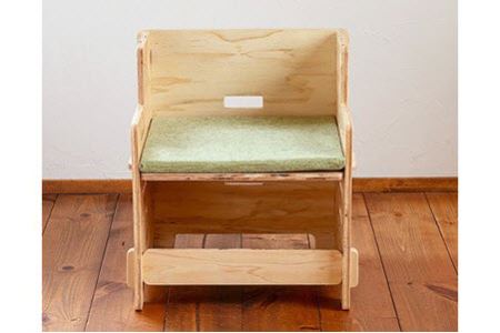 デスク チェア セット（無塗装）シートクッション付き [株式会社MDF 石川県 宝達志水町 38600749]