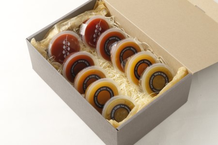 太陽の恵み満載!十勝まるまるゼリー（トマトベリー）とカラフルなミニトマトゼリー10個セット[E1-3B]