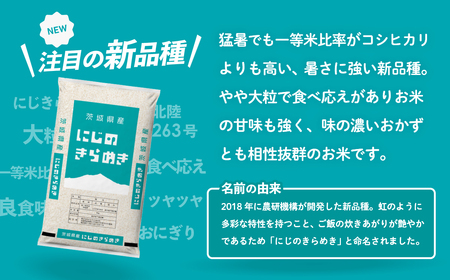 【令和7年産】白米 精米 にじのきらめき 20kg スピード発送 (20kgセット(5kgx4袋))