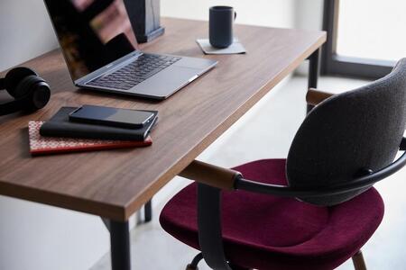 シンプルデスク 木製天板 ブラック脚 パソコンデスク シンプル デスク WAAKdesk TypeA 120 天板