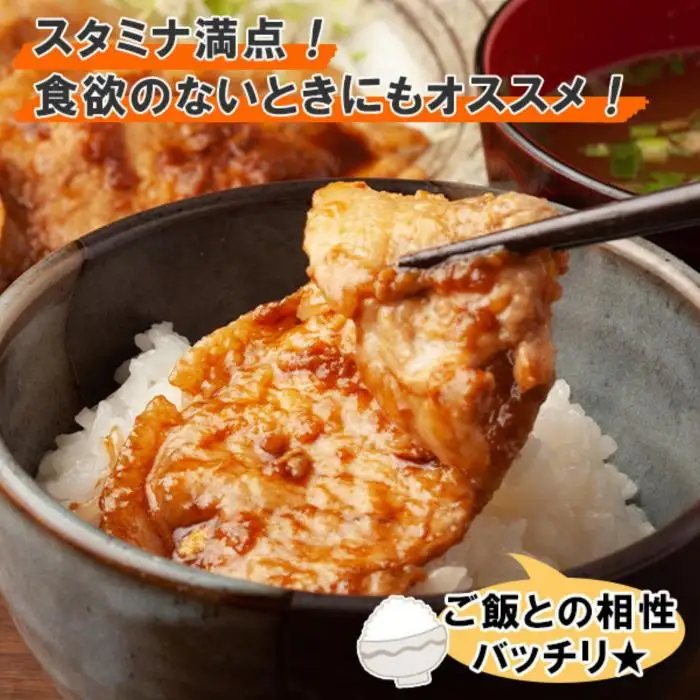 新潟県 南魚沼市 野崎の豚スタミナ焼き 500g × 2パック 計1kg 野崎フーズ 冷凍 惣菜 簡単 調理 肉 おかず 味付き