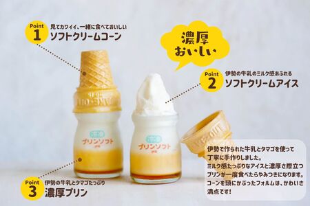 864　冷凍プリンソフト6個セット　スイーツ お菓子 伊勢志摩 瓶入り デザート 洋菓子 おやつ カラメル アイスクリーム ギフト 贈り物