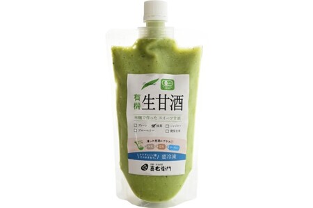 京都・喜右衛門 有機生甘酒抹茶（フローズン）（370g×5）京都・喜右衛門〈あまざけ 甘酒 無添加 有機 オーガニック 麹 抹茶 宇治抹茶フローズン 飲む点滴 飲料 ドリンク 〉