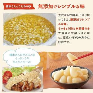 橋本さんちの砂丘らっきょう甘酢漬け 500g