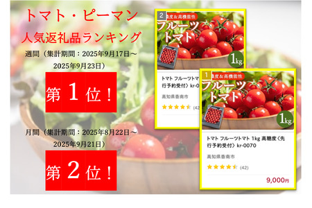 トマト フルーツトマト 1kg 高糖度〈2026年12月より順次発送〉 kr-0083
