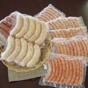 【定期便】白州フランク業務用詰め合わせ定期便　総重量8.9kg　３カ月連続　冷凍保存可 【3ヶ月定期便】 ウィンナー ソーセージ 詰め合わせ 総重量8.9kg 全12種類 業務用 シポラタウインナー チョリソー 粗挽き バーベキュー キャンプ パーティー セット 手作り 食べ比べ オールポーク 豚肉100％ 天然腸 冷凍保存可 山梨県 北杜市 白州 [h038]